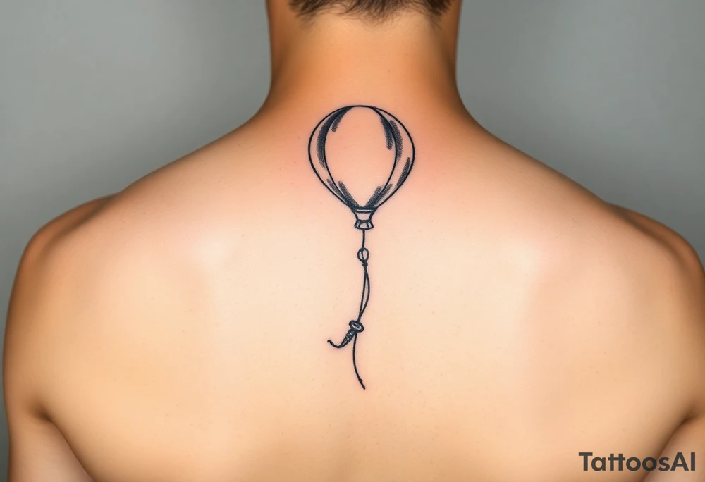 small yellow balloon osaat tattoo idea