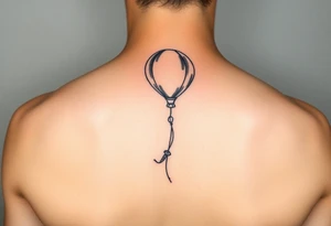 small yellow balloon osaat tattoo idea