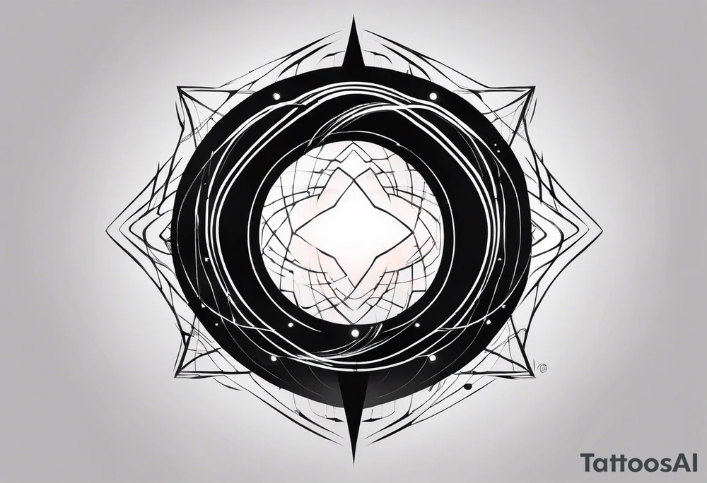 Design a captivating tattoo featuring luminous light speed trails. The trail should convey the sensation of incredible speed, curving gracefully across the skin. Feel free to incorporate futuristic circuitry lines intersecting with the trail, symbolizing the convergence of science and velocity tattoo idea