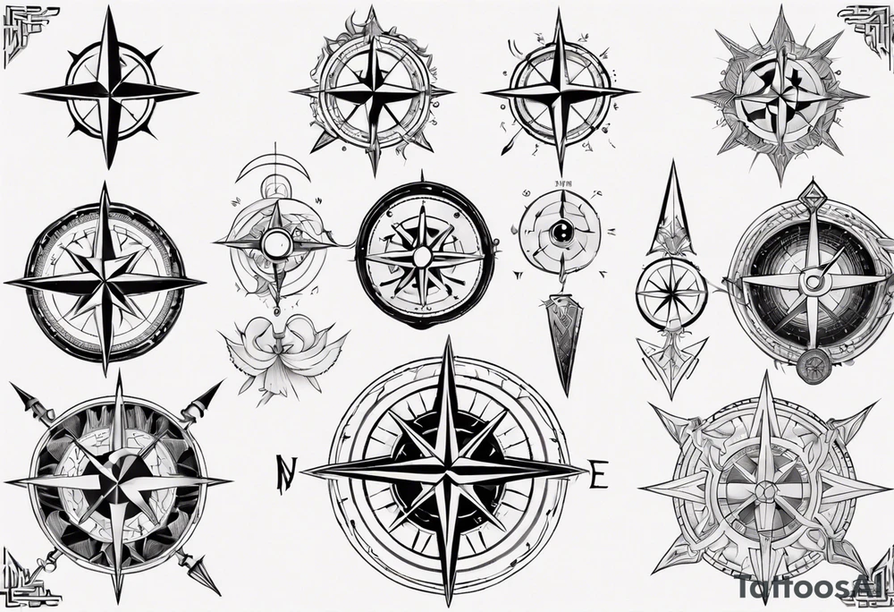 norse compass tattoo idea
