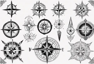 norse compass tattoo idea