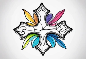 Jigsaw puzzle piece tattoo idea