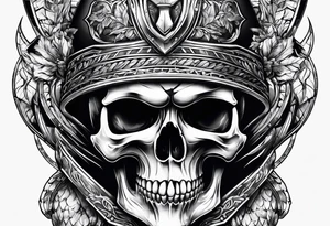 gladiator skull tattoo idea