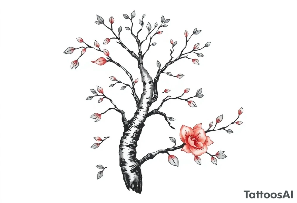 birch tree tattoo idea