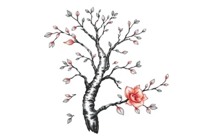 birch tree tattoo idea