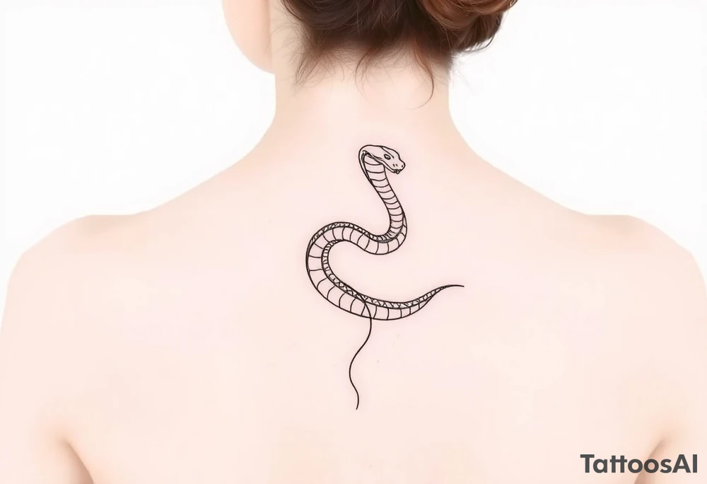Shedding snake tattoo idea