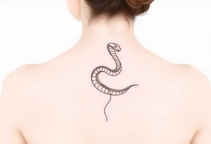 Shedding snake tattoo idea