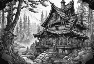 Baba yaga tattoo idea