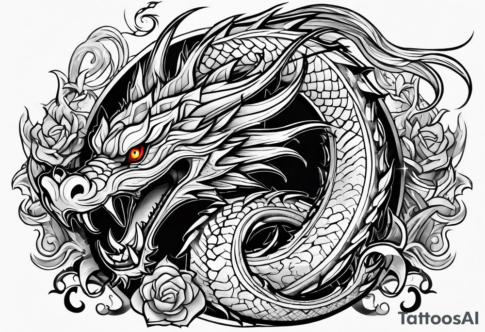 Wyrm tattoo idea