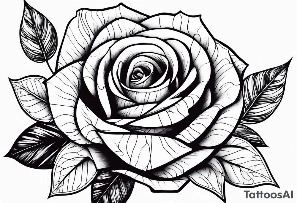 Rose against skin tattoo idea