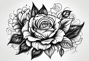 flower rose , sunflower, animal tattoo idea