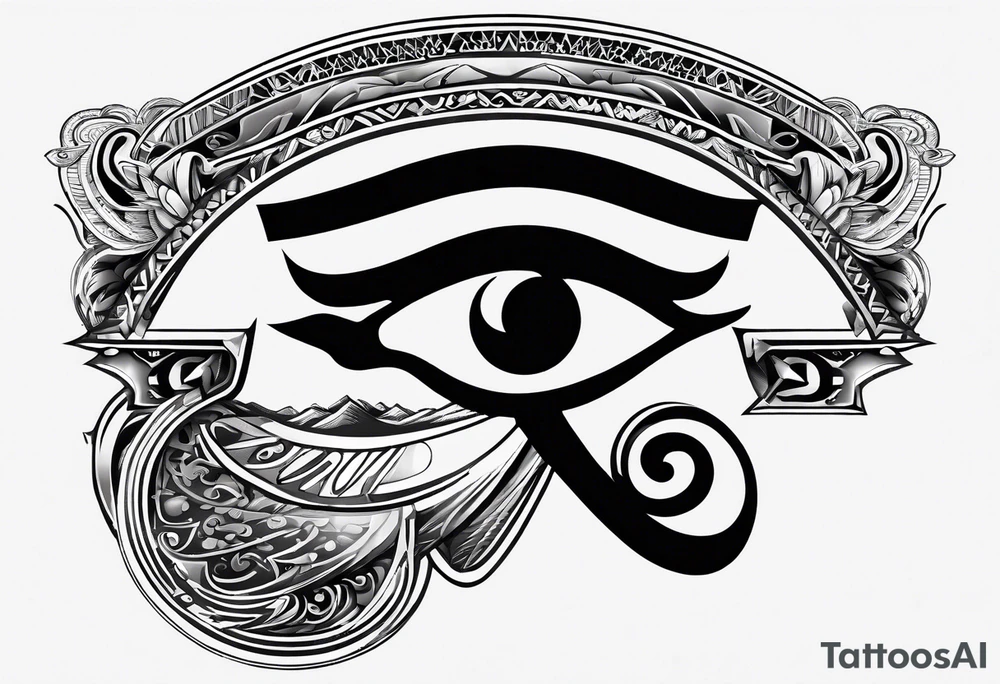 Eye of horus tattoo idea
