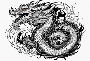 Haku Dragon tattoo idea