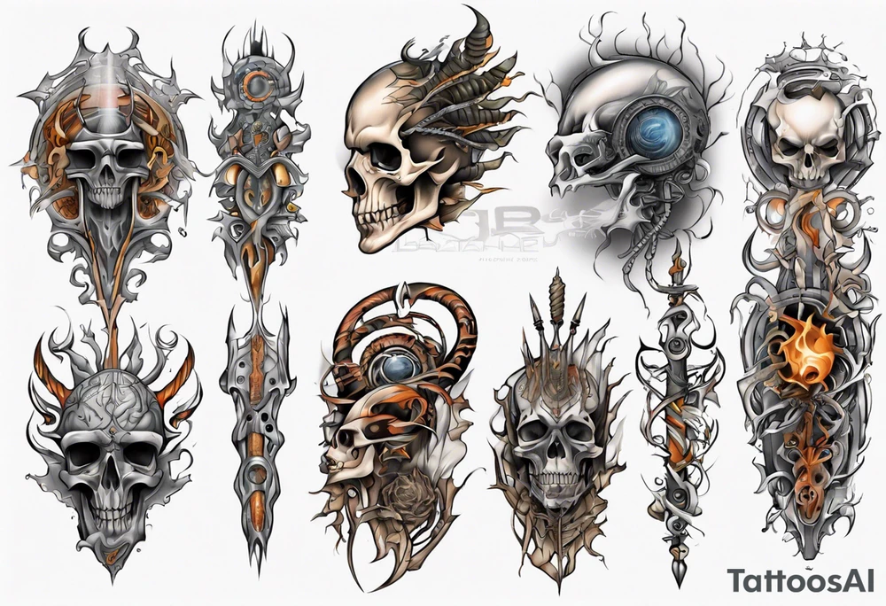 pagan full sleeve tattoo idea