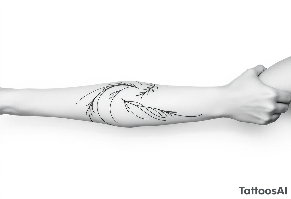 Размытые линии, мифология, свободно tattoo idea