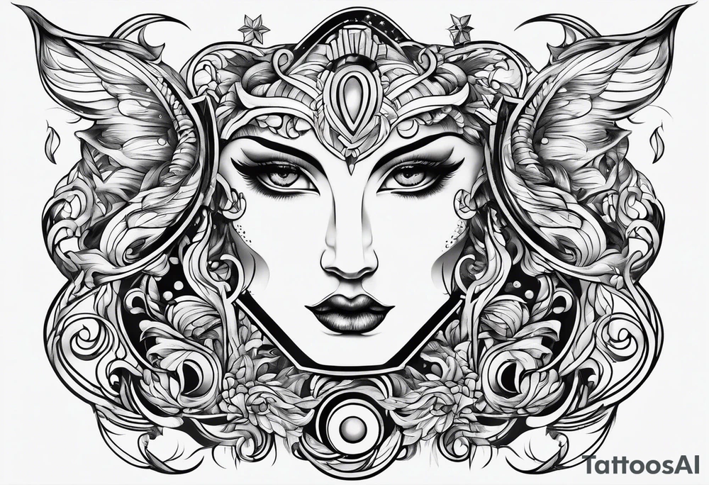 Gemini sign Capricorn sign tattoo tattoo idea