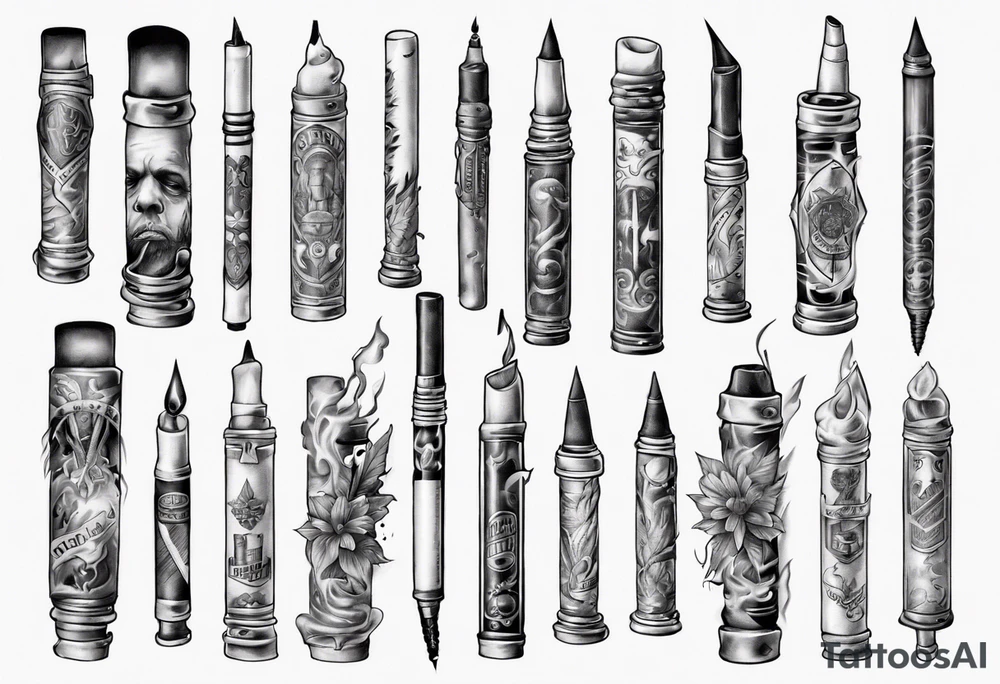 cigarette tattoo idea