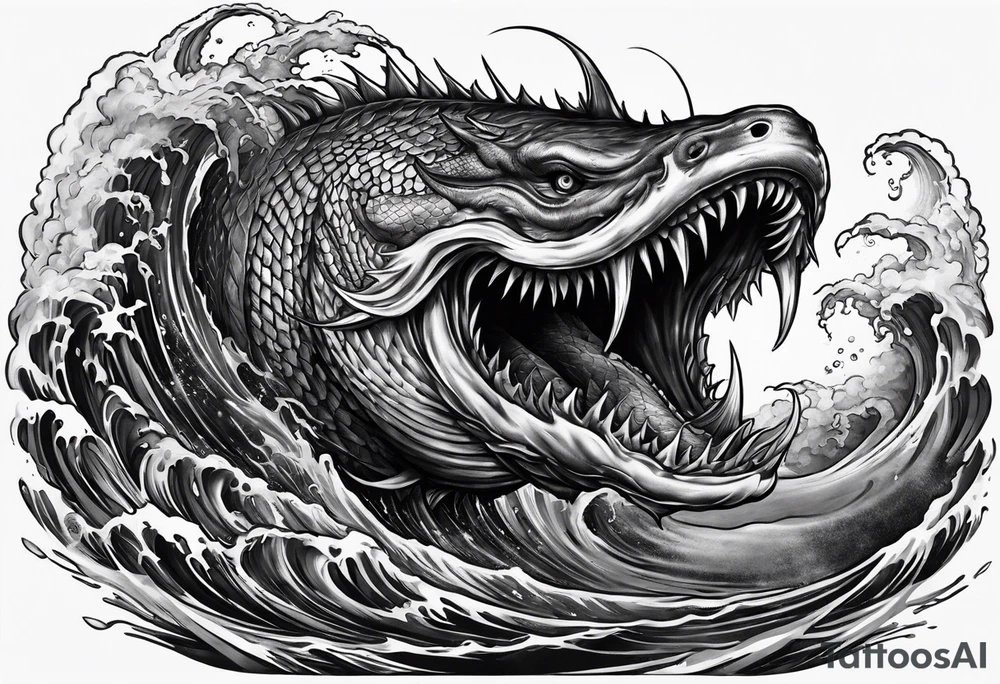Evil leviathan tattoo idea