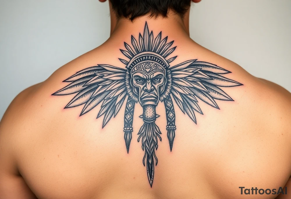 Aztec warriors tattoo idea
