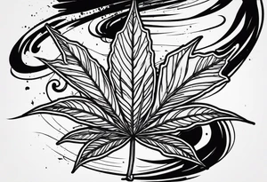 weed, smoke tattoo idea