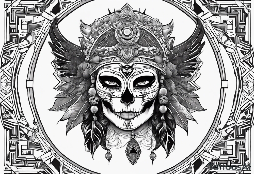 kali ma, alien goddess, valkrye, aries, pirate, divine feminine, zenza resonance, pachamama, lotus azul, blank panther, eagle, skull, 5D, nueva gaya, dna 12 tattoo idea