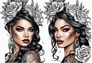 black freedom tattoo idea