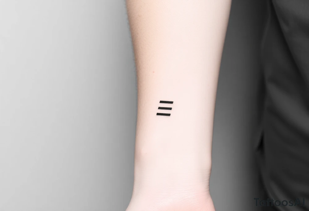 A small ";" symbol tattoo idea