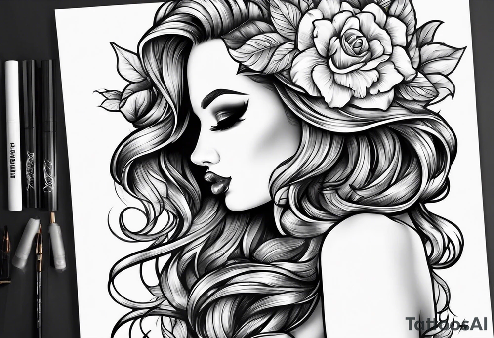 Hush Shhh finger to lips tattoo idea