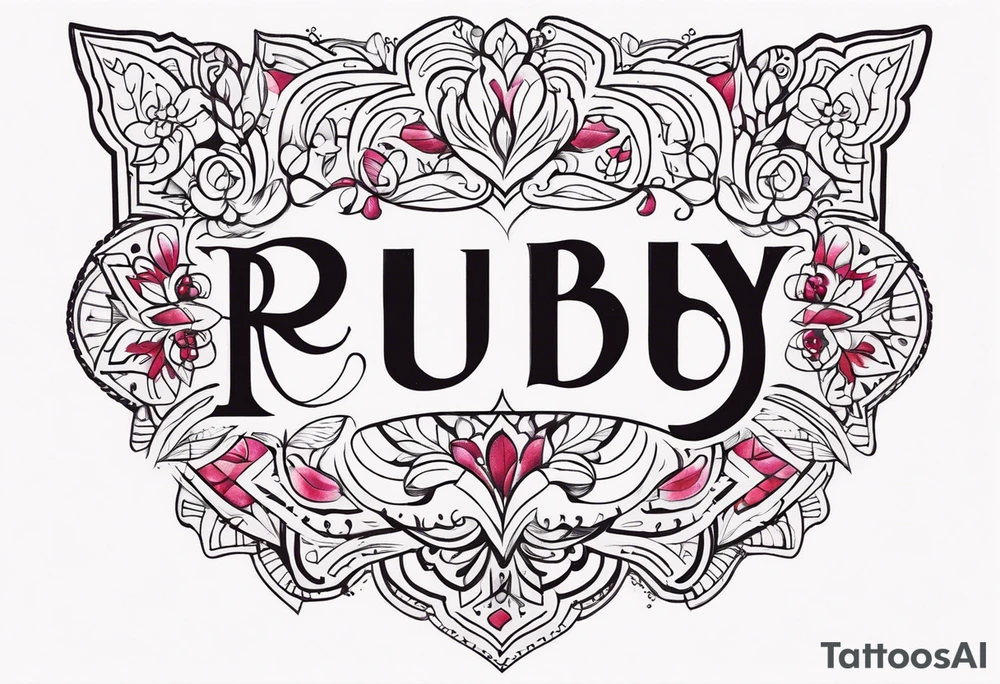 Ruby 🐾 tattoo idea