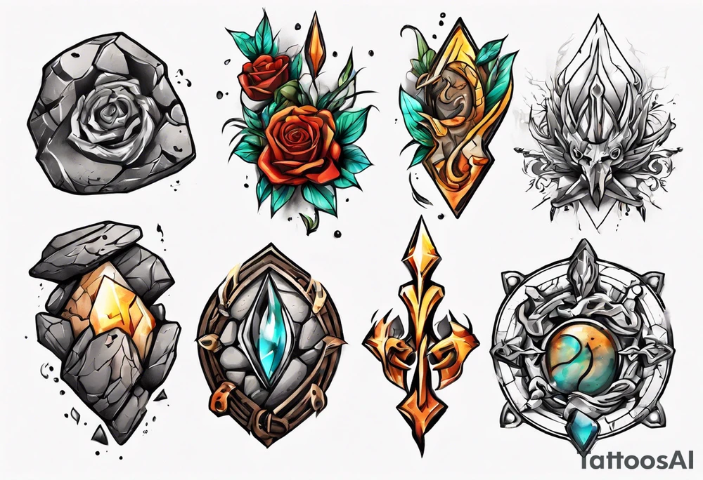 Stone tattoo idea
