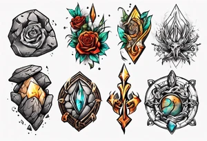 Stone tattoo idea