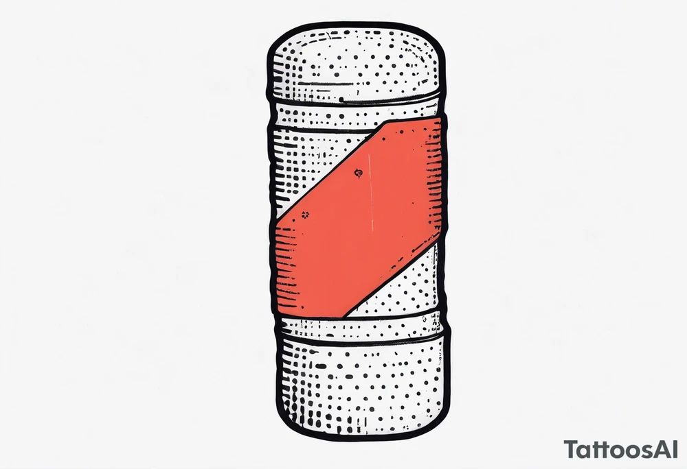band aid with a meaningful quote tattoo idea