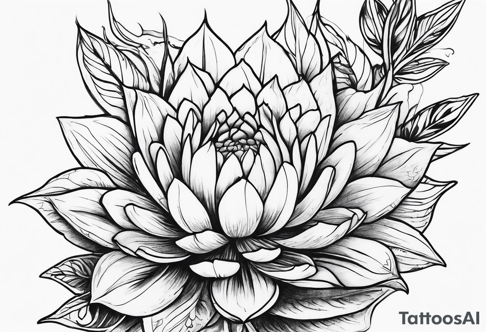 Plants tattoo idea