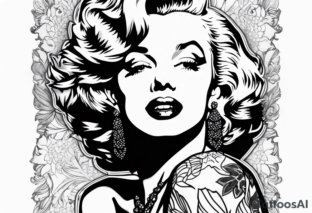 marilyn monroe scarface tattoo idea