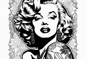 marilyn monroe scarface tattoo idea