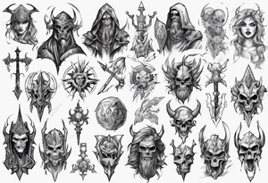 Unholy paladin tattoo idea