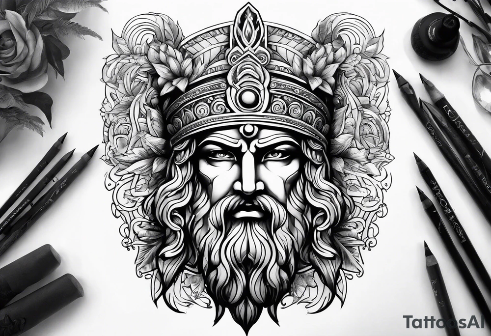 gods Greek tattoo idea