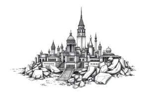 city of 
Atlantis tattoo idea