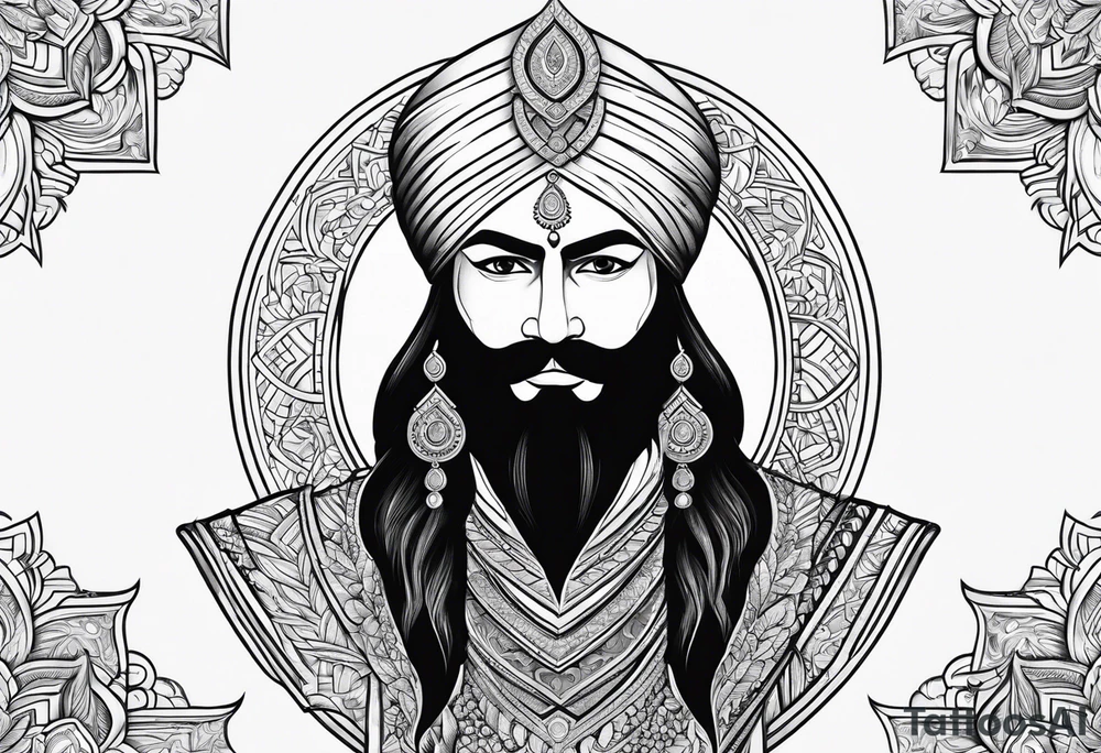 Sikh warrior tattoo idea