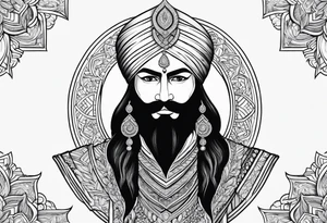 Sikh warrior tattoo idea