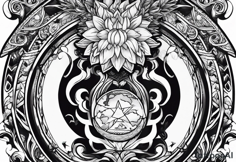 Creation of Adam tattoo idea