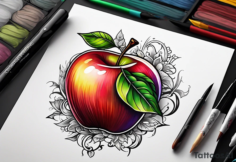 Apple tattoo idea