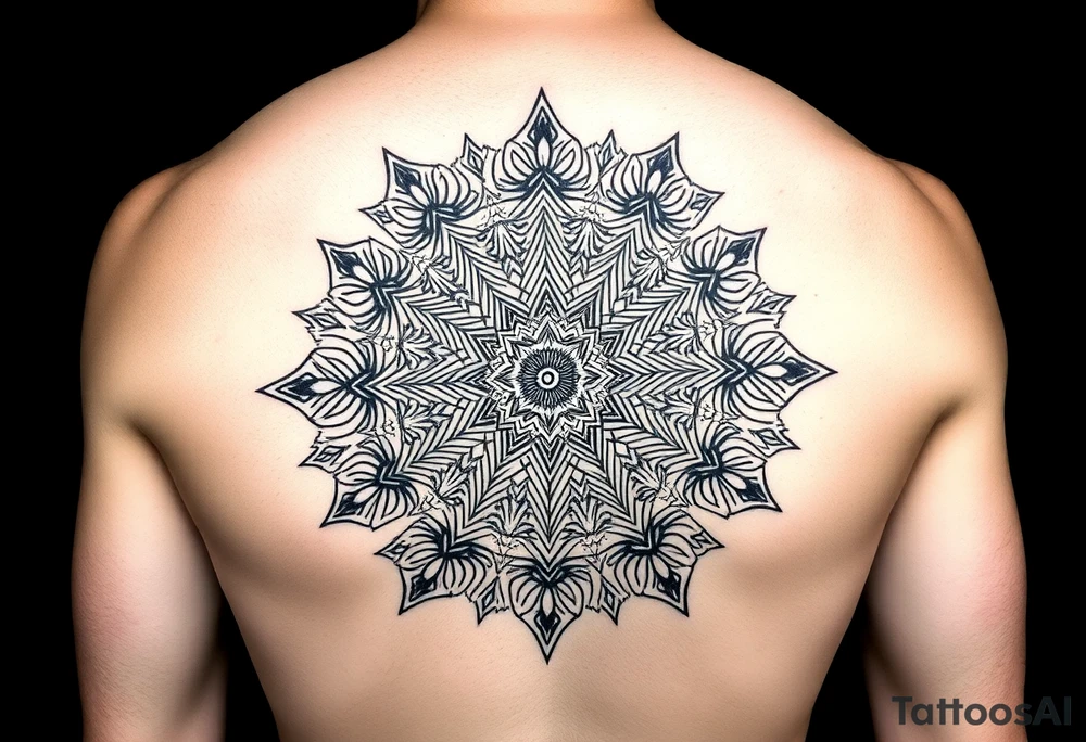 intricate mandala with sacred geometry and cosmic elements tattoo idea intricate mandala with sacred geometry and cosmic elements tattoo idea