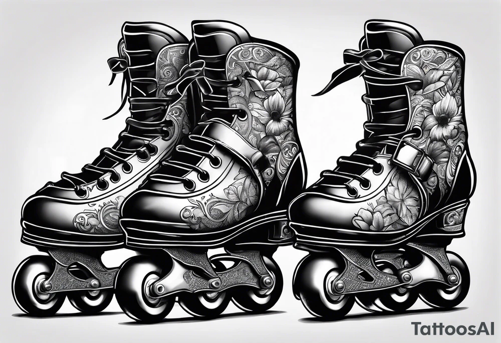 Rollerskates tattoo idea