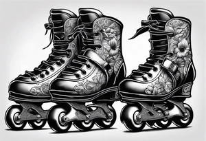 Rollerskates tattoo idea