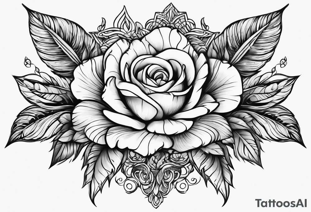 hand print tattoo idea