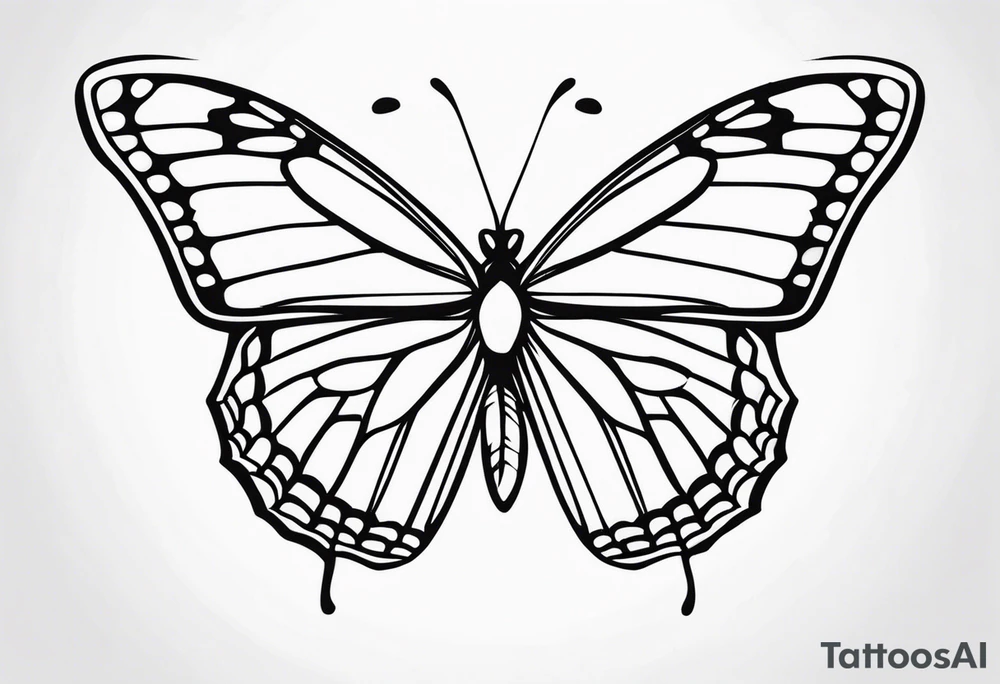 monarch butterfly tattoo idea