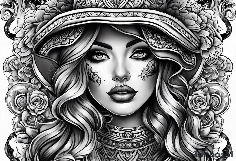 Granchio stile chicano tattoo idea