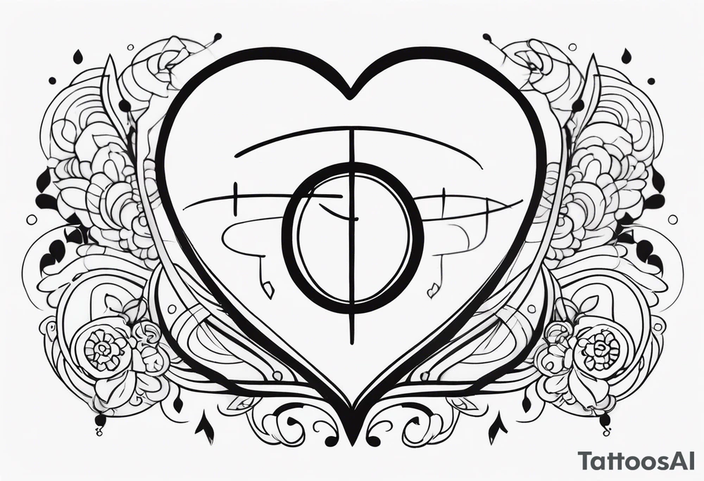 Heart and mind balance quote tattoo tattoo idea