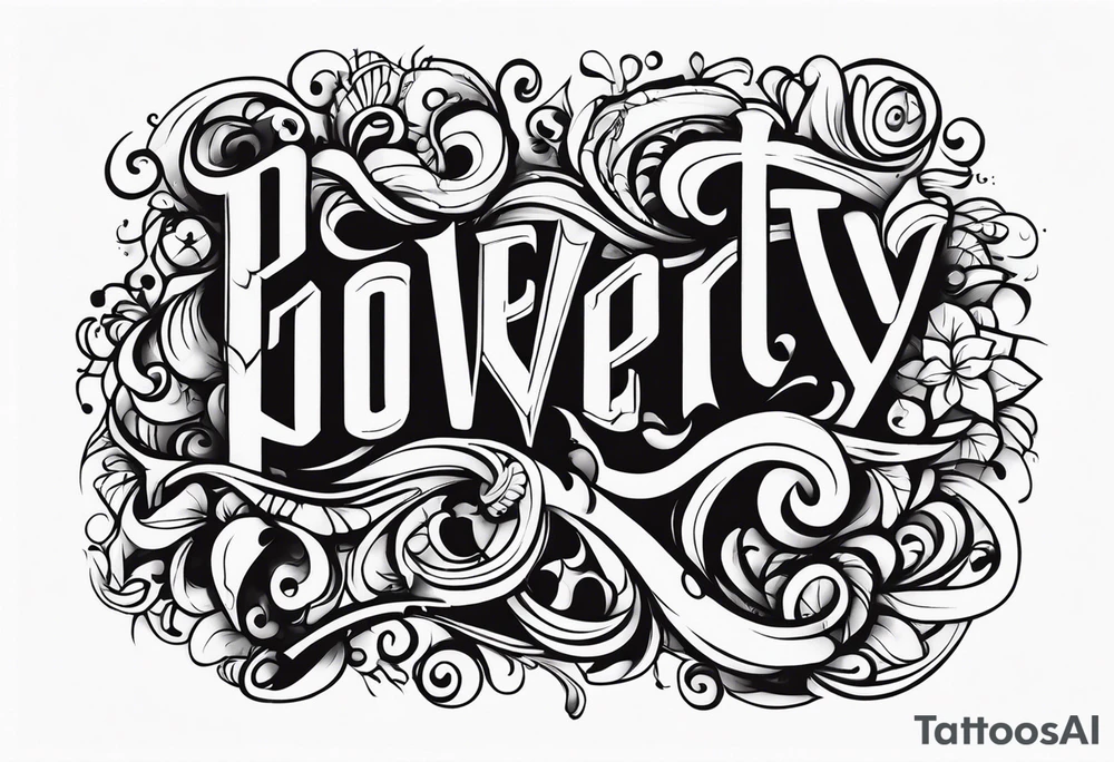 Poverty tattoo idea